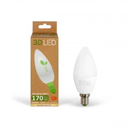 Żarówka LED 2W E14 Świeczka 170lm Ciepła 3000K / GP011C02