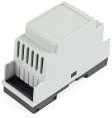 PC DIN rail enclosure, (L x W x H) 90 x 35 x 58 mm, gray, IP20, 1597DIN2GY