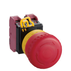 IDEC XW1E-LV413Q4MFR XW Emergency Stop Switch Illuminated 22mm TurnPull 1NO-3NC