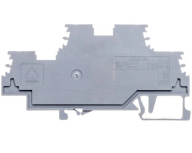 Złączka szynowa 2-piętrowa 1,5mm2 szara 279-501