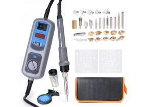 Pirograf wypalarka do drewna 130W lutownica grotowa zestaw DZOD KIT1