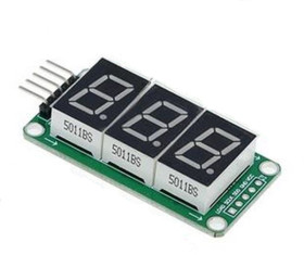 Wyświetlacz LED 3 cyfry ze sterownikiem 74HC595 piny (ARD-LED3)