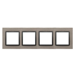 Simon 54 Nature Ramka 4-krotna betonowa, Czarny Charakter DRN4/98