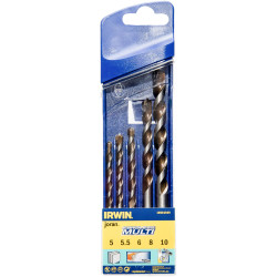 IRWIN&#xAE; 10501939 Cordless Multi-Purpose Drill Bit Set 5 Piece 5-10mm