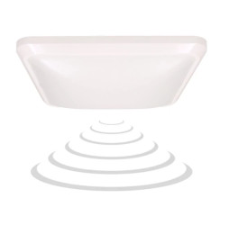 Plafoniera z mikrofalowym czujnikiem ruchu NYK LED, 12W, 850lm, 4000K, poliwęglan mleczny, biały OR-PL-6092WLPMM4