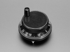 Adafruit CNC Rotary Encoder - 100 Pulses per Rotation - 60mm Black