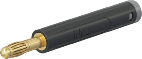 4 mm plug, solder connection, 2.5 mm², black, 64.2051-21