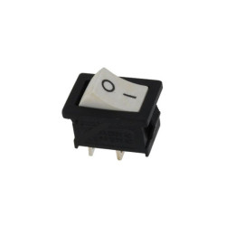 Przełącznik koł. mały 2pin/2poz Biały klawisz