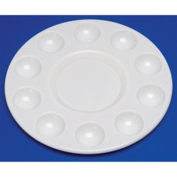 Major Brushes 10-well Round Mixing Palette