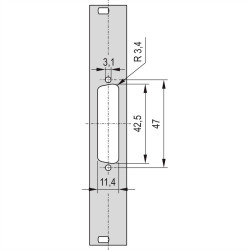 nVent SCHROFF 30118334 Płytka przednia 1 szt.
