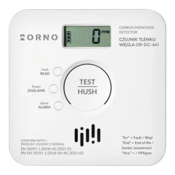 Bateryjny czujnik tlenku węgla (czadu) 2xAA, żywotność sensora 10lat, Tuya Smart Wi-Fi,OR-DC-641