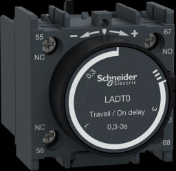 LADT0 Time block, TeSys D, 1 NC, 1 NO, screw connection