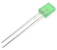 Dioda LED THT zielona, 2-Pin, 2,5 V, 110°, Kingbright