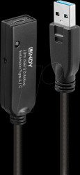 43376 LINDY 10-m USB 3.0 active extension Type A to C