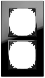 Vestra Ramka podwójna szkło IP20 czarny 3872-61