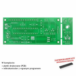 Obrotomierz optyczny 0-29999 obr/min z LCD - PCB i mikroprocesor do projektu AVT 1870