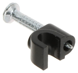 Uchwyt kablowy okrągły fi4mm czarny TRZ-4/B*P100