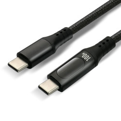Kabel USB-C do USB-C z LCD 1m Power Delivery 5A (100W)
