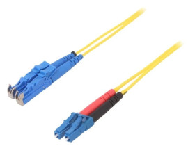 Patch cord światłowodowy E2/UPC,LC/UPC 10m żółty Wej: E2/UPC G-LC-E2-S-010.0-DX-D-18-Y