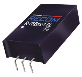 Regulator przełączający, 0.65W, Uwe 20 → 32V dc, Uwy 15V dc, Iwy 1A, Recom, R-78C-1.0(L)