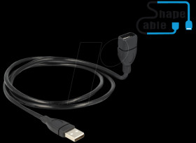 83500 USB 2.0 A plug > USB 2.0 A socket ShapeCable, 1.0 m