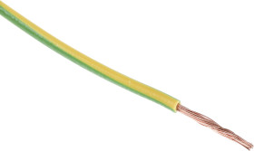 Przewód montażowy 2,5 mm² Zielony/Żółty RS PRO PVC 13 AWG 600 V dł. 100m 7/0,67 mm +70°C BS 6231