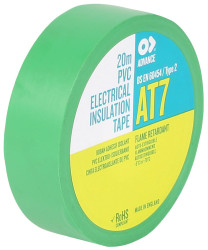 Taśma izolacyjna Zielony szerokość: 19mm grubość: 0.13mm długość: 20m PVC 8000V Advance Tapes