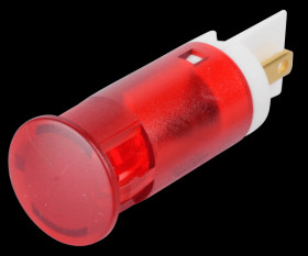 QS121XXHR220 Indicator LED, 220 V AC, 12 mm, FASTON, red