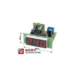 Miernik tablicowy voltom. 35V DC LED VS1C R czerw./samochodowy woltomierz