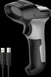 BCST-70_GRAY Barcode scanner, 1D, laser, Bluetooth/USB, grey