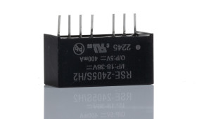 Przetwornica DC-DC, 2W, Uwe 18→ 36 V DC, Uwy 5V dc, Iwy 400mA, Recom