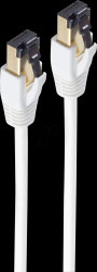 BS08-41066 Patch cable, Cat.8.1, F/FTP, 7.5 m, white