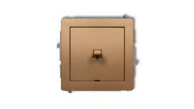 Deco Łącznik Jednobiegunowy W Stylu Amerykańskim Złoty Metalik 8Dwpus-1