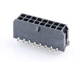 Listwa stykowa PCB 16-pinowe 43045 raster: 3 mm Pionowy 2-rzędowe Molex Powierzchnia60 V W osłonie