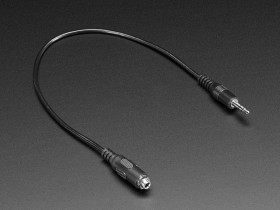 Panel Mount Stereo Audio Extension Cable - 1/8" / 3.5mm