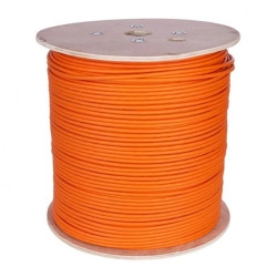 Kabel teleinformatyczny S/FTP kat.7 wewnętrzny Dca LSZH pomarańczowy NEKU /1000m/