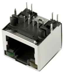 Złącze RJ45 Żeński Złącze RJ45 Przewlekany Cat5e Amphenol Communications Solutions, 90° 8-żyłowe