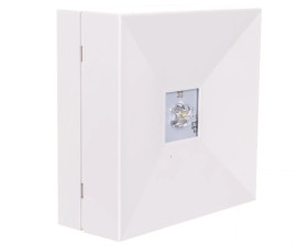 Oprawa awaryjna LOVATO II LED 3W (opt. road) 370lm 1h jednozadaniowa AT biała LV2R/3W/B/1/SE/AT/WH