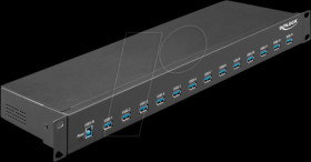 64039 19" Industrial Hub 13 x USB 3.0 Type-a