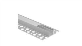 Profil Gp03 Podtynkowy Anodowany +Klosz Mleczny 3M