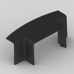 PK 90x55 D 8404 FB - element odgałęźny czarny