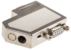 Złącze D-Sub 9-pinowe Męski Kąt Proste Montaż na kablu