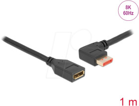 87073 DisplayPort 1.4 extension, 8K @ 60 Hz, 90° left angled, 1 m