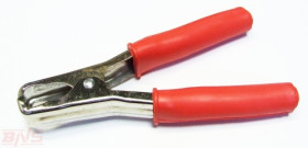 Krokodylek do akumulatora; 200A; czerwony