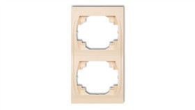 Logo Ramka Pionowa Podwójna Beżowy 1Lrv-2