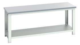 Stół warsztatowy szer. 750mm maks. obciążenie: 350kg Podstawowy stoł Blacha stalowa dł. 2000mm wys. 840mm