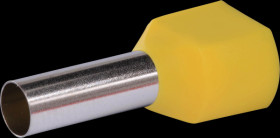 22C439 Twin ferrules 6 mm², yellow 100 pcs