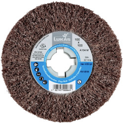 LUKAS-ERZETT A22861001000104 Wałek ścierny lamelowy z włókniny LWV uniwersalny 100x100 mm z otworem 19 mm | Ziarno korun