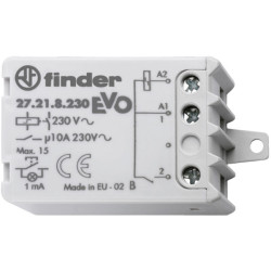 Finder 27.21.8.230.0000 10A 230VAC Step Relay Coil Power Limiter SPST-NO