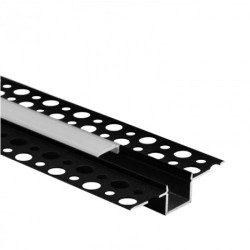 Profil GP02 p/t czarny+klosz mrożony (2m) EC20644